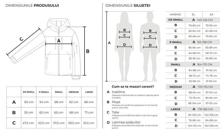 Geaca de vant cu maneci detasabile unisex NOWEAR