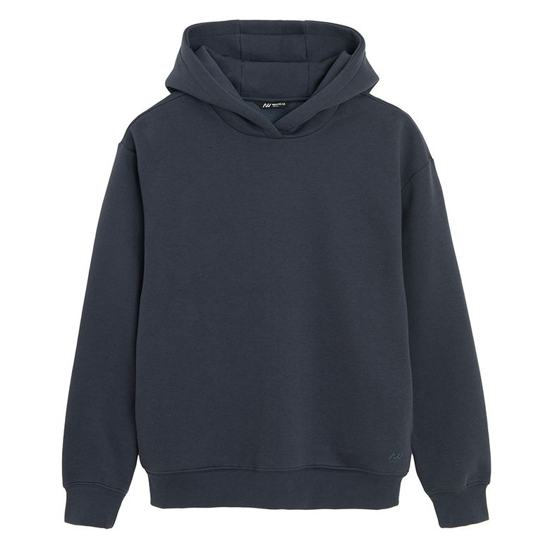 Hanorac basic bleumarin cu croiala oversize NOWEAR