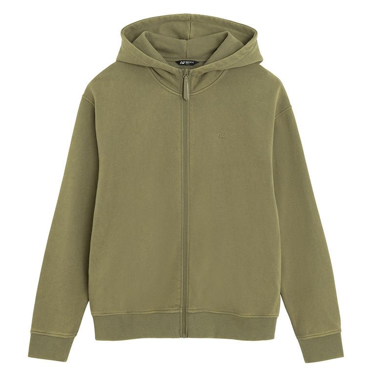 Hanorac cu fermoar si croiala oversize NOWEAR