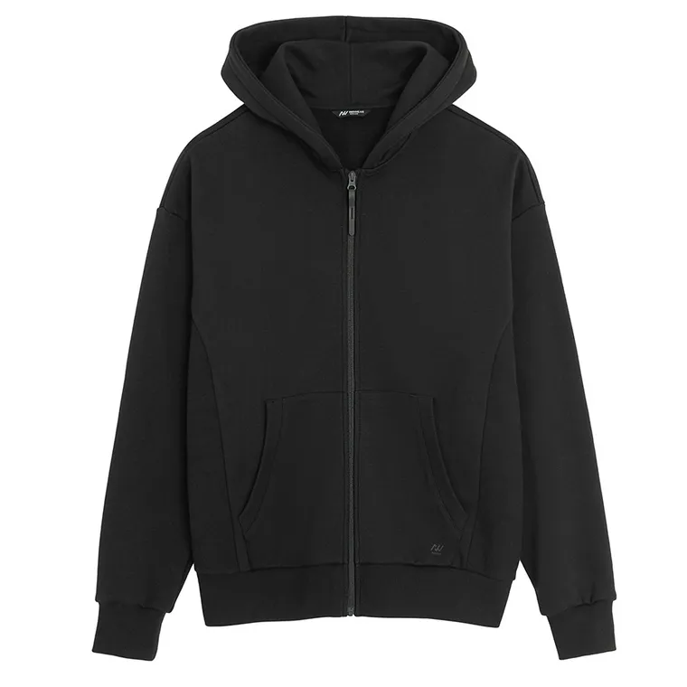 Hanorac oversize cu fermoar NOWEAR