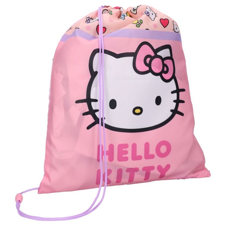 Hello Kitty, Sweet Charm, rucsac cu snur, roz