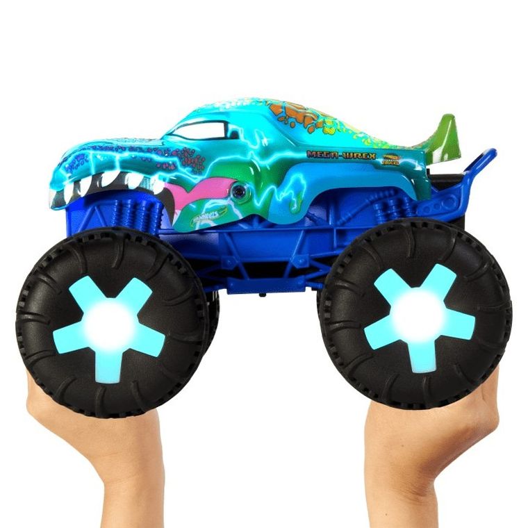Hot Wheels, Monster Trucks, Wrex Alive, masina cu telecomanda, scara 1:15