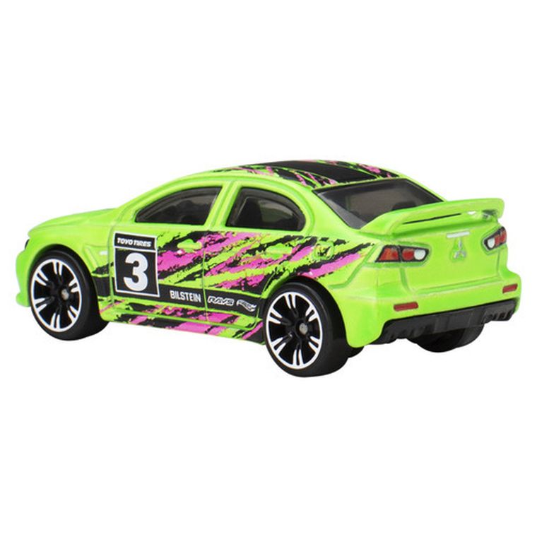 Hot Wheels, Neon Speeders, 2008 Lancer Evolution, masina, scara 1:64, JCB02