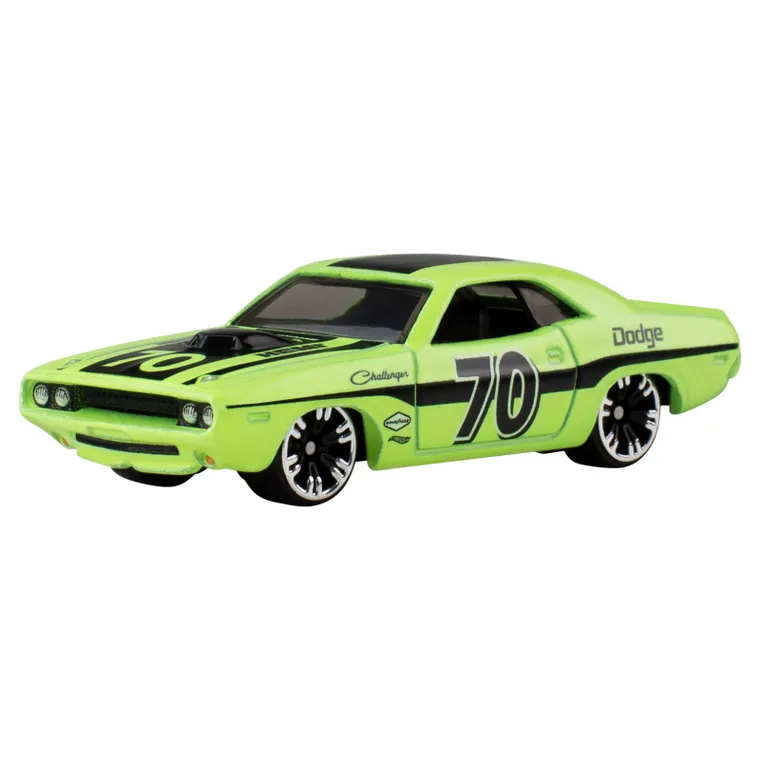 Hot Wheels, Neon Speeders, '70 Dodge Hemi Challenger, masina, scara 1:64, JKX97