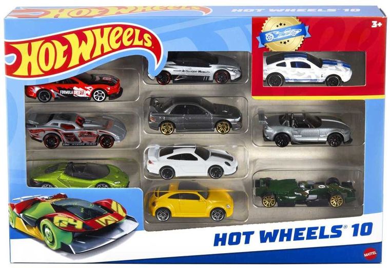 Hot Wheels, set cu 10 masinute