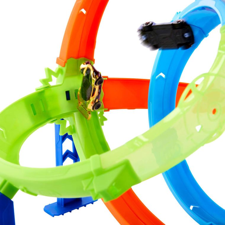 Hot Wheels, Stunt Tracks, Rapin Launch Cyclone, set de joaca cu masina