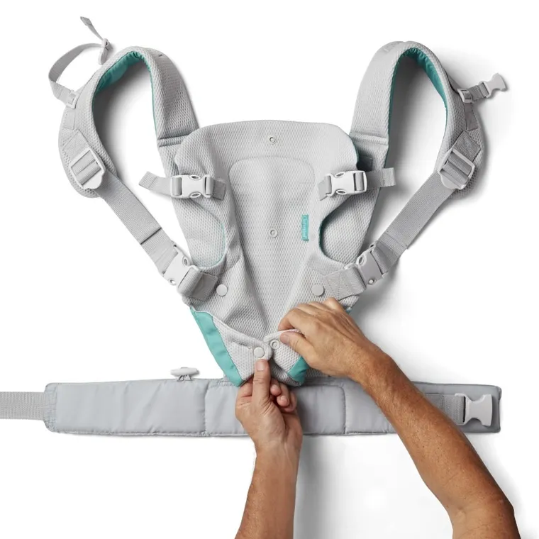 Infantino, marsupiu port-bebe 4in1 respirabil, gri