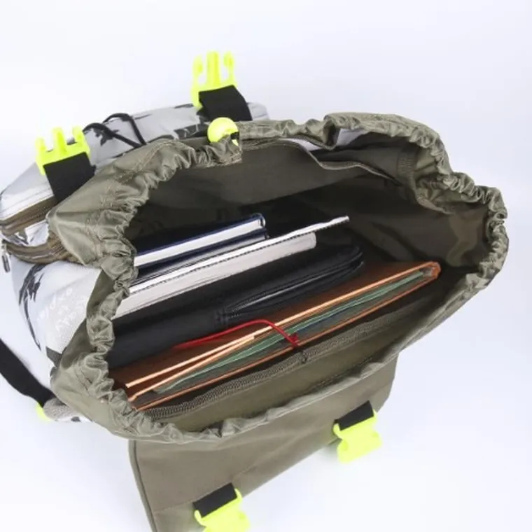 Jurassic Park, rucsac pentru scoala, maro