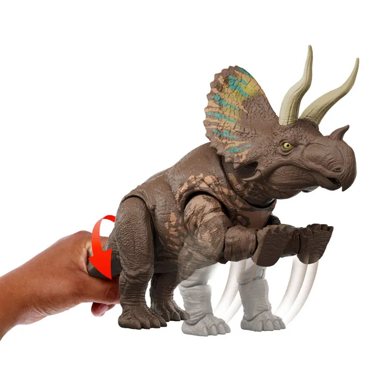 Jurassic World, Saga, Eotriceratops, figurina dinozaur