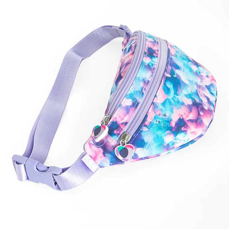 Kayokki, borseta, geanta de sold, nori albastri-roz