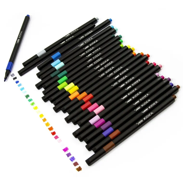 Kidea, carioci intr-o cutie metalica, 24 culori