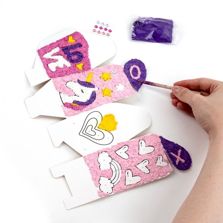 Kidea, Creatie prin numere, Cutie inima, set creativ