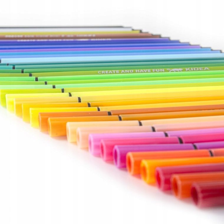Kidea, set de markere + etui, 24 culori