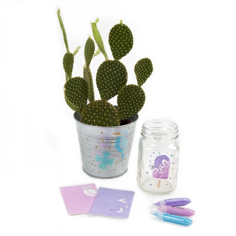 Kidea, set de markere acrilice, metalic, 10 culori