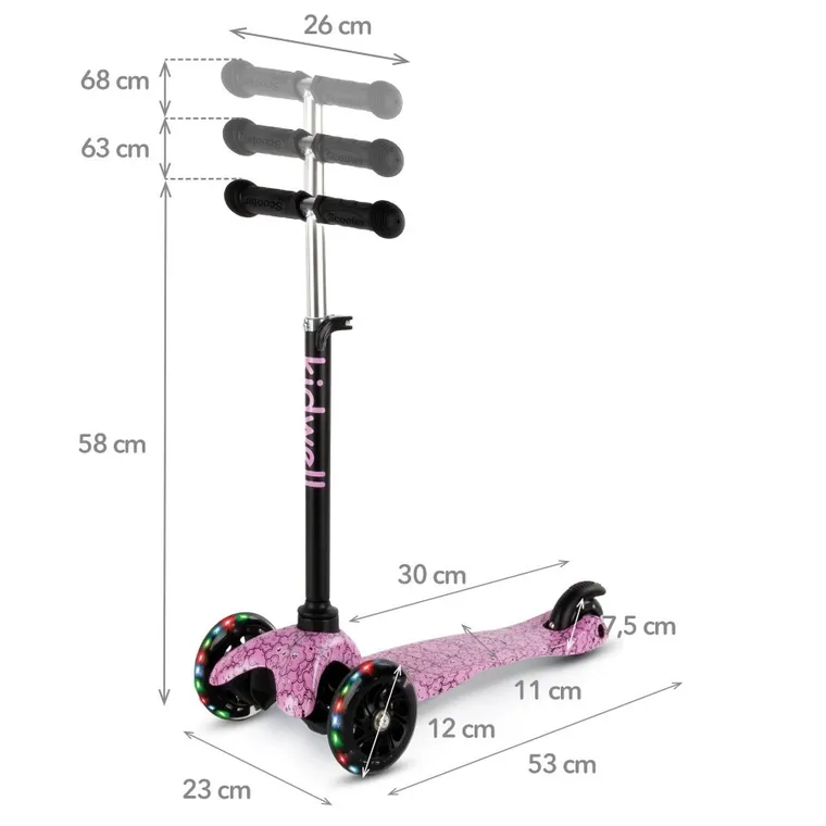 Kidwell, Uno, trotineta cu 3 roti, clouds