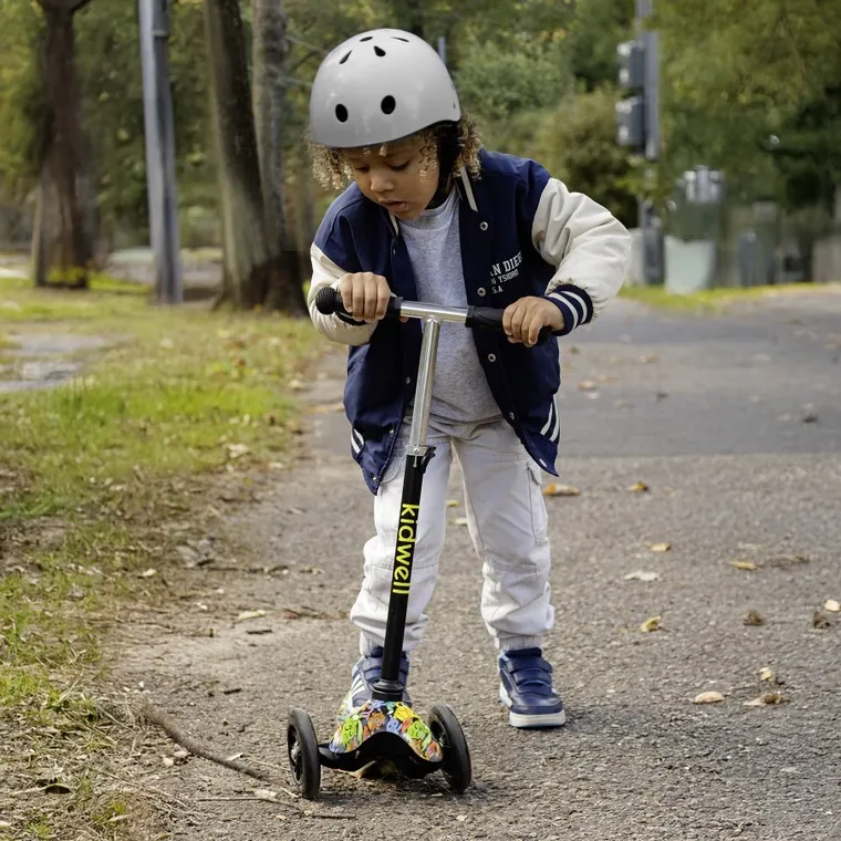 Kidwell, Uno, trotineta cu 3 roti LED, mix