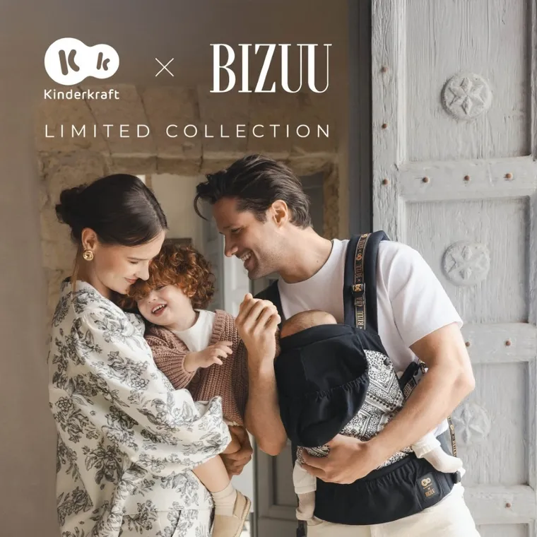 Kinderkraft, Bizuu, Huggy, marsupiu ergonomic, Lunar Black