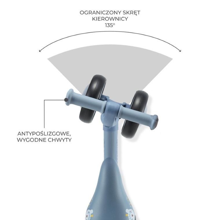 Kinderkraft, Cutie Flash, bicicleta fara pedale, Blue