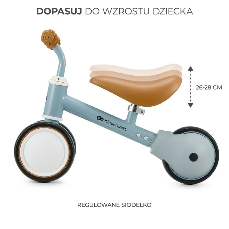 Kinderkraft, Cutie, mini-tricicleta bicicleta, albastru deschis