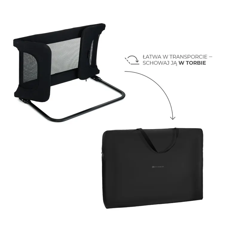 Kinderkraft, Guard and Dream, bariera pentru patut, Black