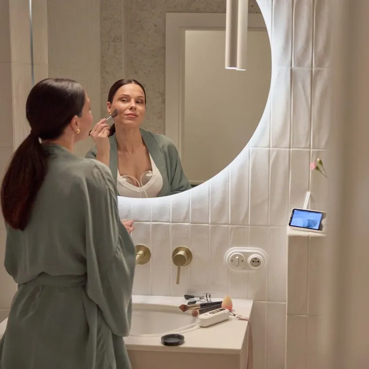 Kinderkraft, Hands-Free, pompa electrica dubla pentru san GentleFlow, Pink