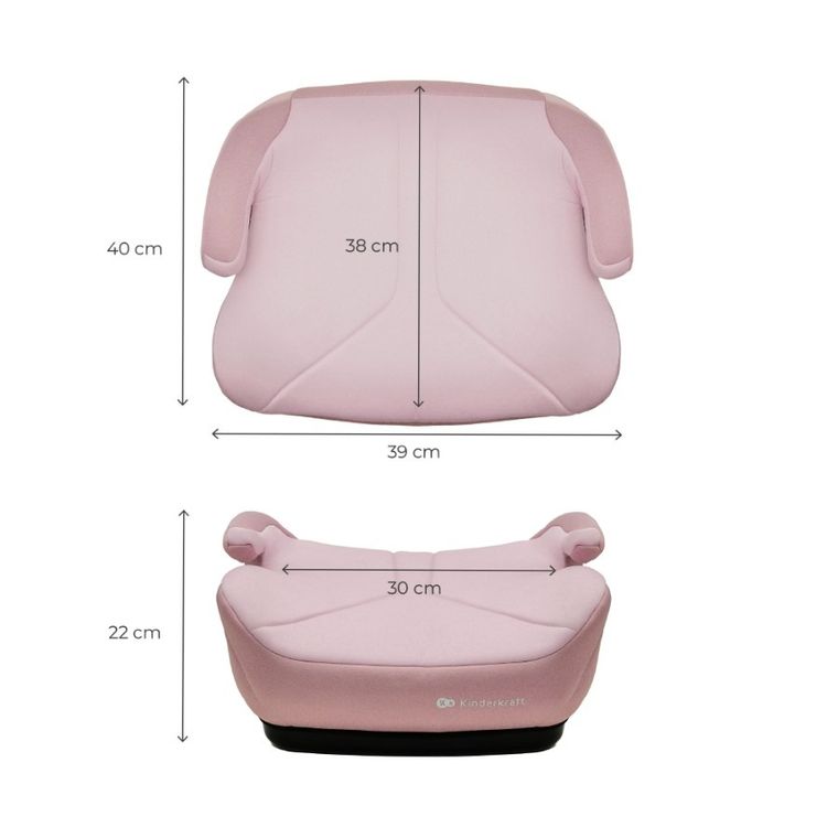 Kinderkraft, I-Boost 2, I-Size, scaun auto, pink, 125-150 cm
