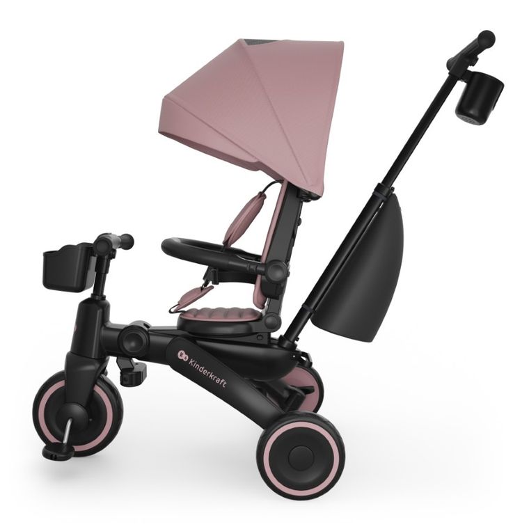Kinderkraft, Jazz 3, tricicleta multifunctionala 6in1, roz