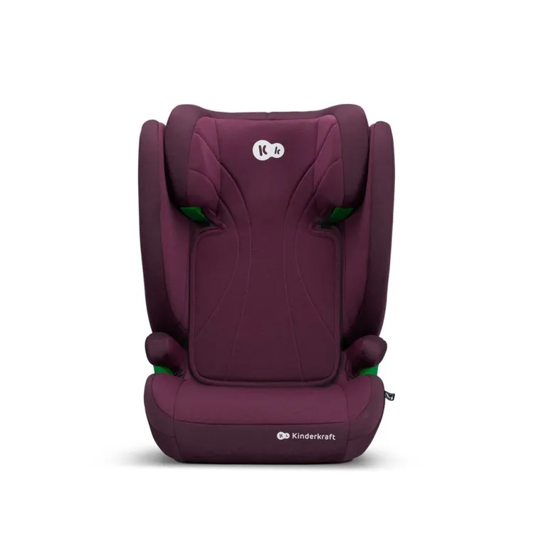 Kinderkraft, Junior Fix 2, I-Size, scaun auto pentru copii, Cherry Pearl, 100-150 cm, 15-36 kg