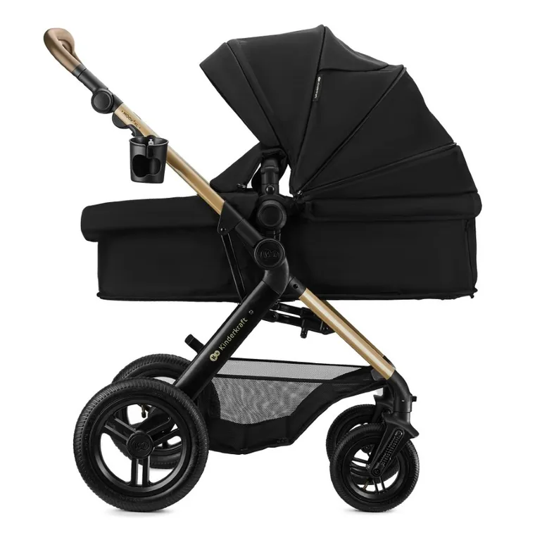Kinderkraft, Moov 2 XL Air, carucior multifunctional, Pure Black