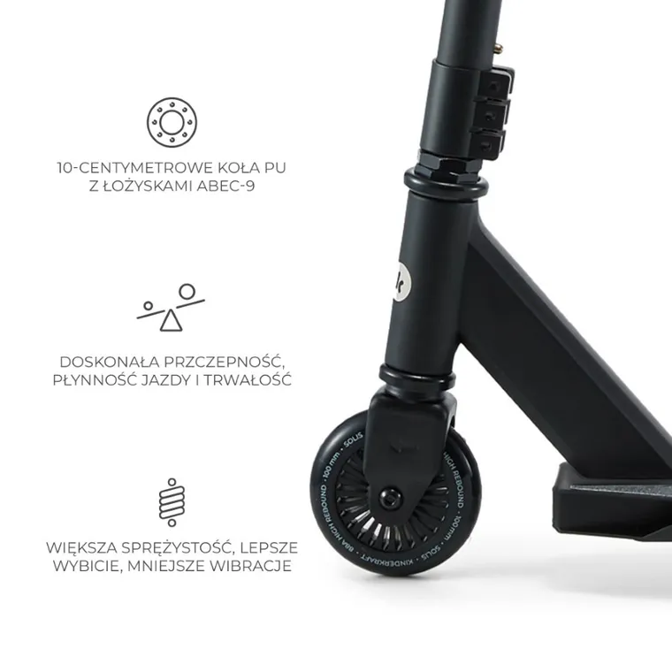 Kinderkraft, Solis, trotineta, Black