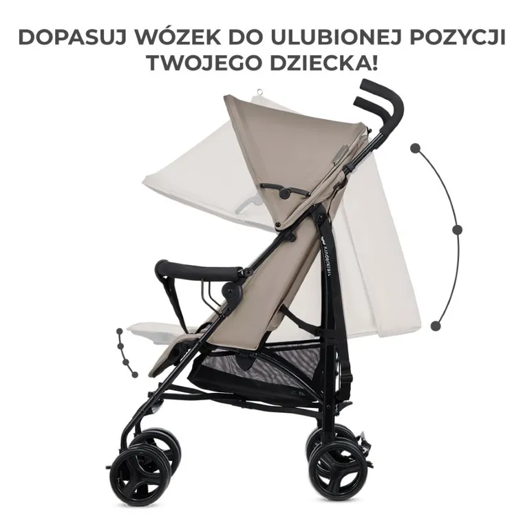 Kinderkraft, Tik, carucior umbrela, Stone Beige