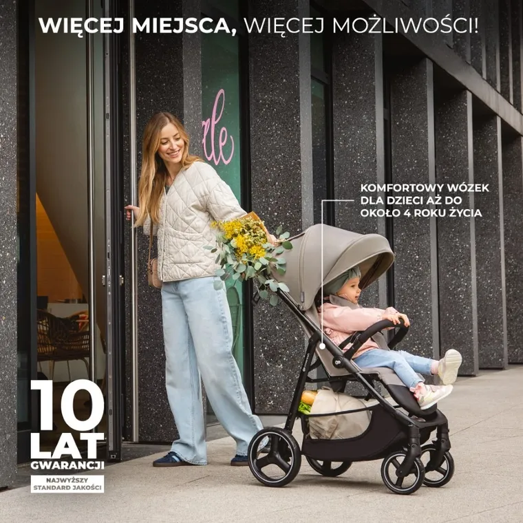 Kinderkraft, Trig 3, carucior sport, Stone Beige