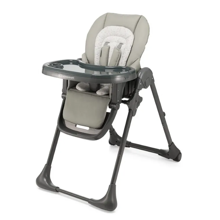 Kinderkraft, Tummie, scaun de masa pliabil 2 in 1, Grey
