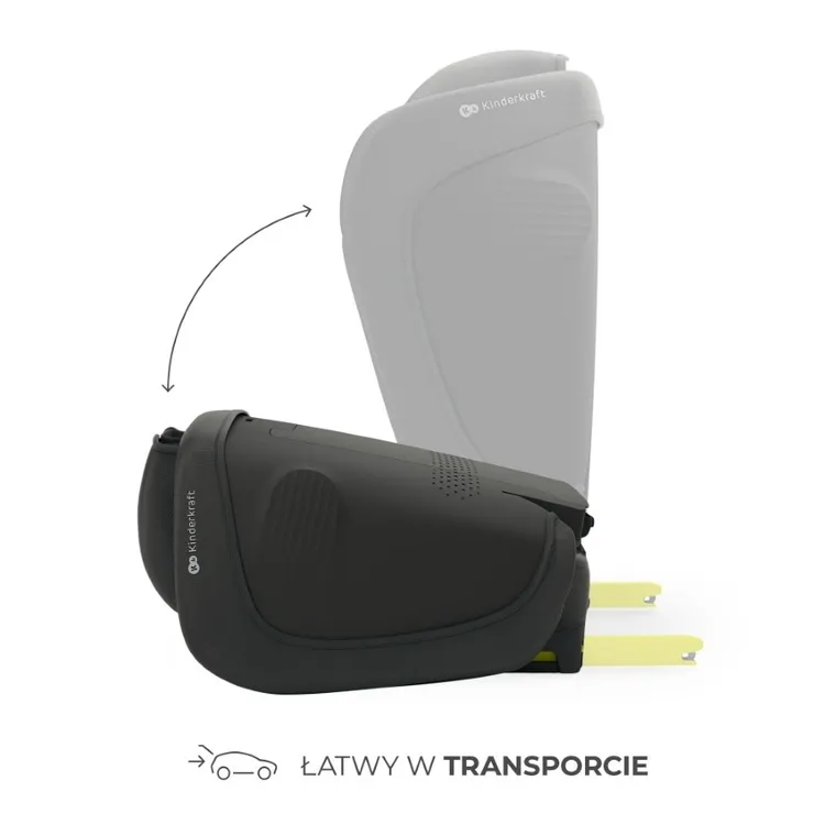 Kinderkraft, Unity 2, I-Size, scaun auto, Black, 100-150 cm, 15-36 kg