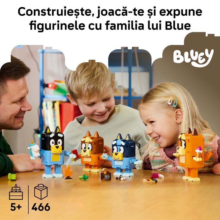 LEGO Bluey, Familia lui Blue din caramizi, 11217