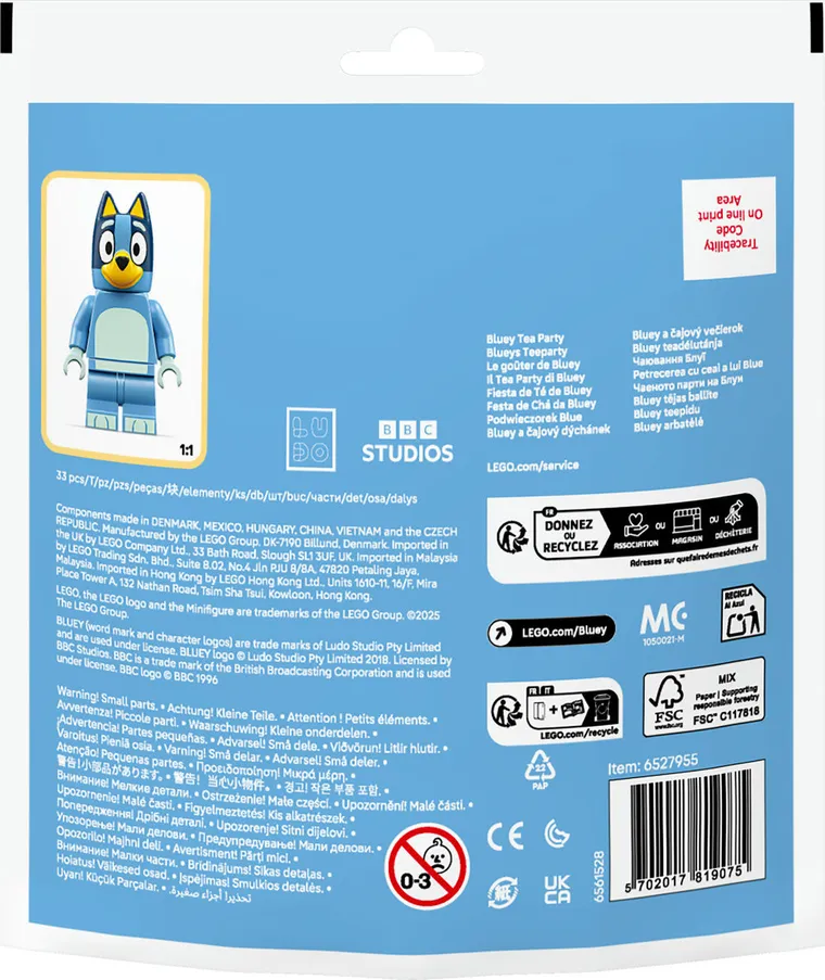 LEGO Bluey, Petrecerea cu ceai a lui Blue, 30687