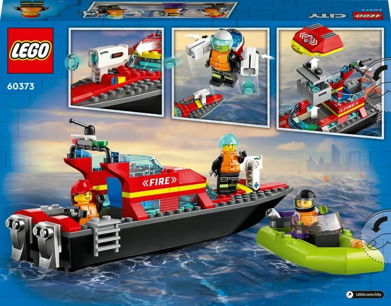 LEGO City, Barca de salvare a pompierilor, 60373