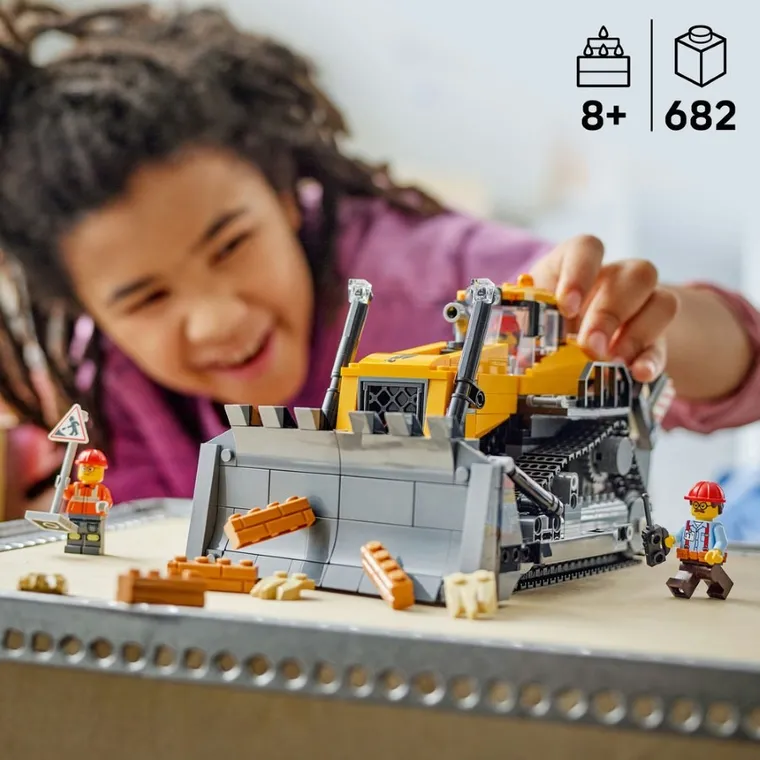LEGO City, Buldozer galben, 60466