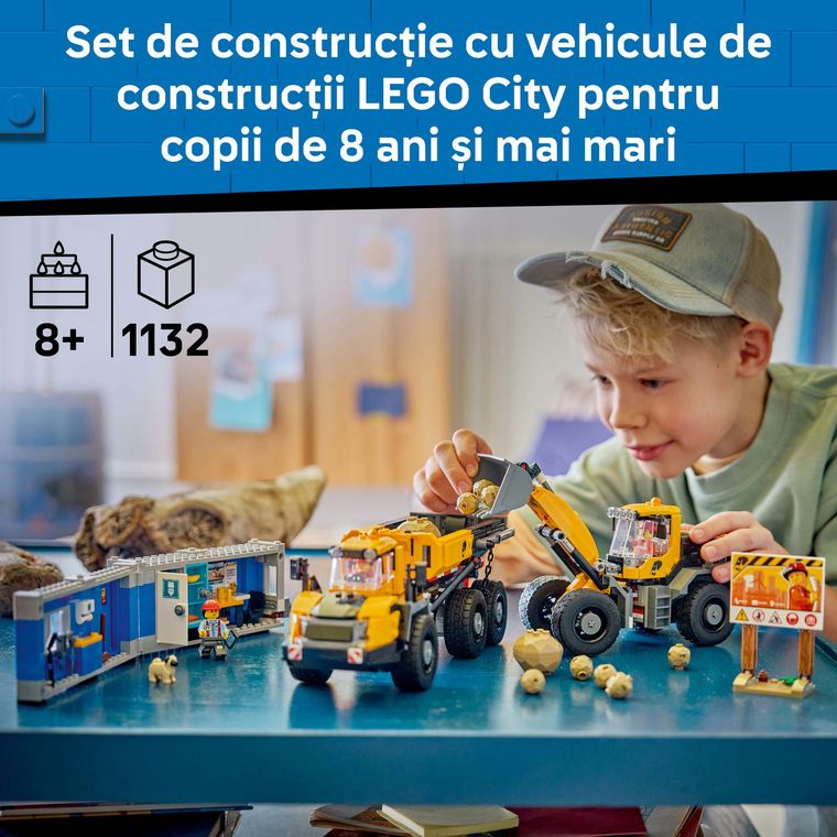 LEGO City, Camion basculant si incarcator frontal, 60494