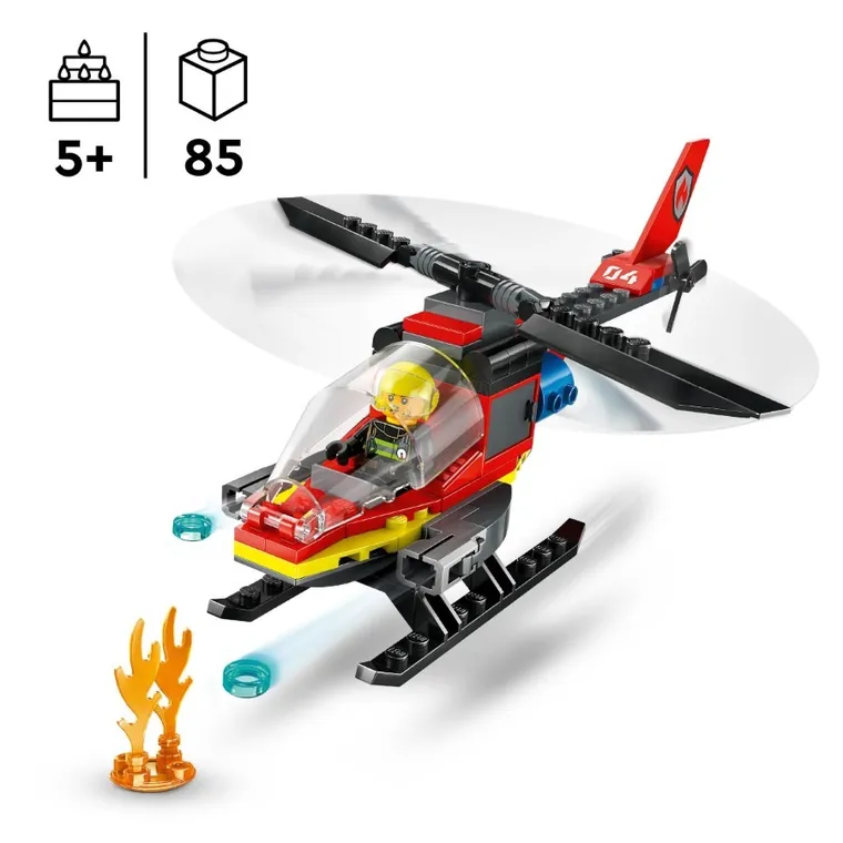 LEGO City, Elicopter de pompieri, 60411