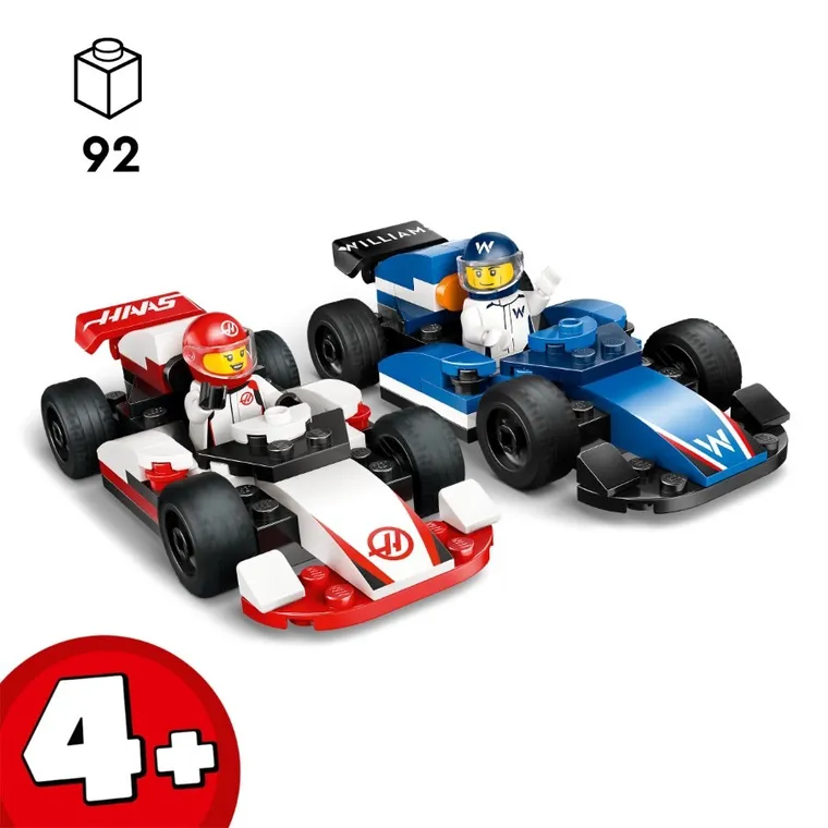 LEGO City, Masini de curse F1 Williams Racing si Haas F1, 60464