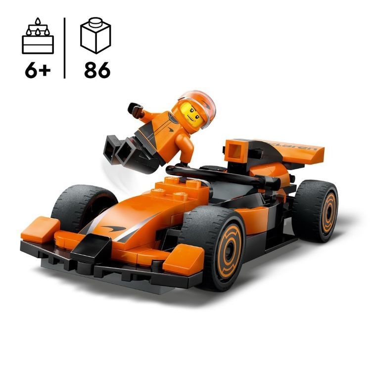 LEGO City, Pilot F1 cu masina de curse McLaren, 60442