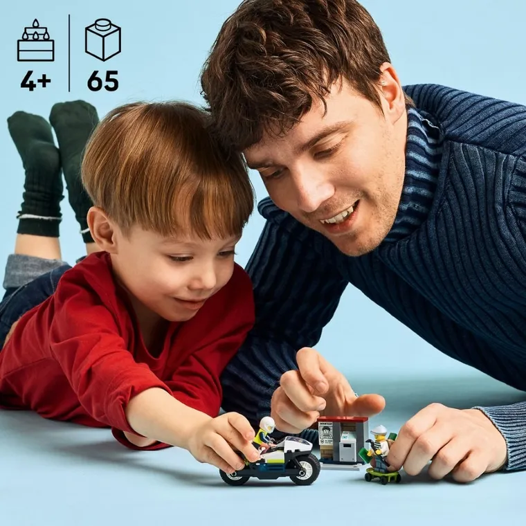 LEGO City, Urmarire cu motocicleta de politie, 60455