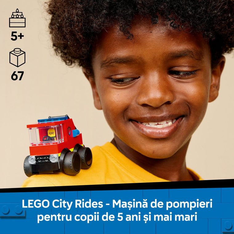 LEGO City, Vehicule - Camioneta de pompieri, 60482