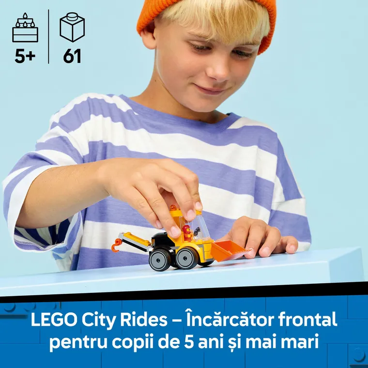 LEGO City, Vehicule - Incarcator de constructii, 60483