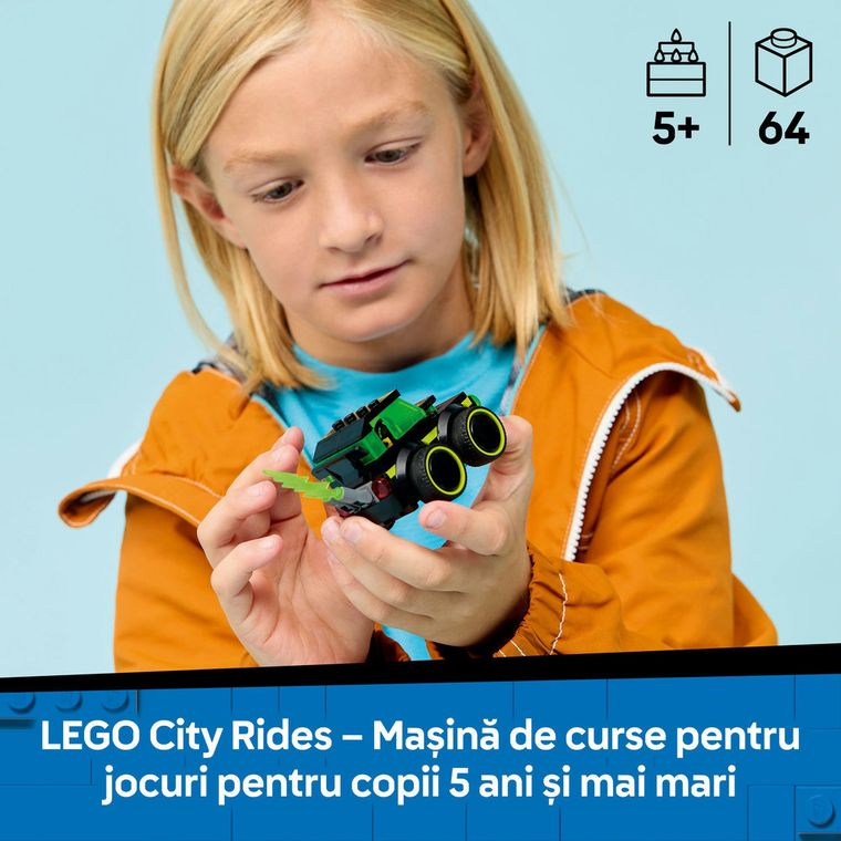 LEGO City, Vehicule - Masina de curse din jocuri video, 60484