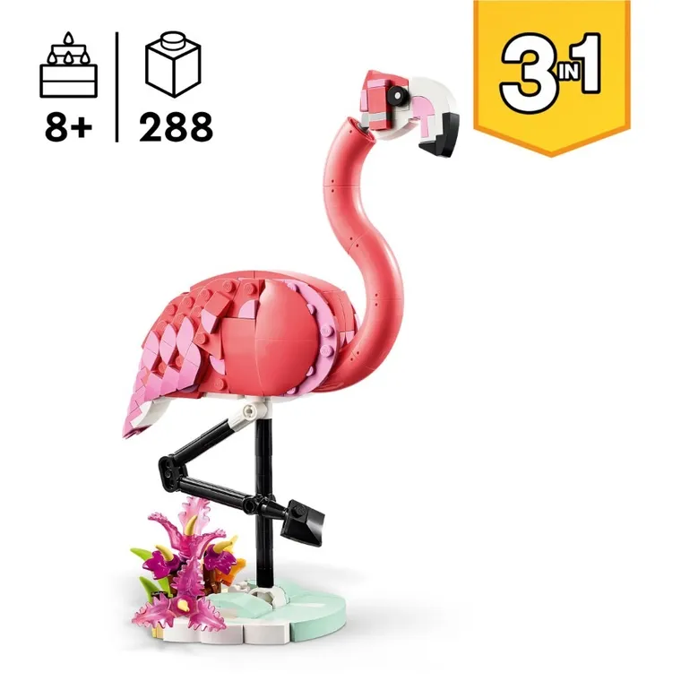 LEGO Creator, Animale salbatice: Flamingo roz, 31170