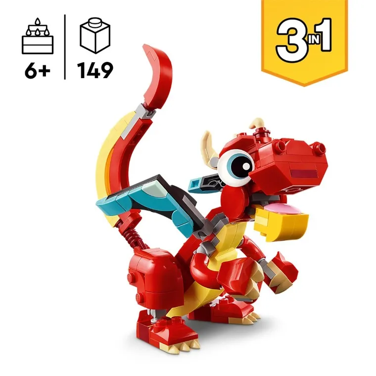 LEGO Creator, Dragon rosu, 31145