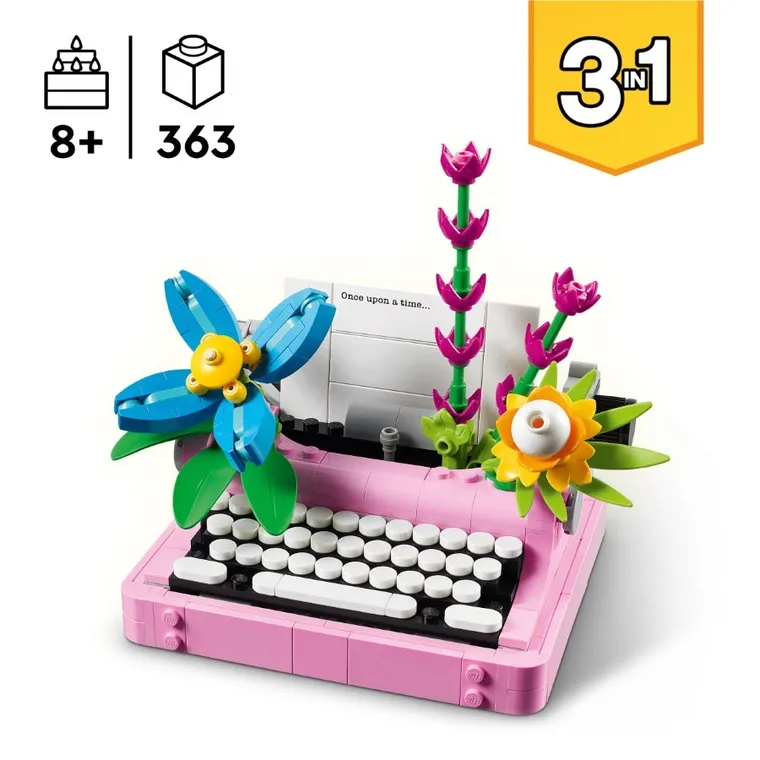 LEGO Creator, Masina de scris cu flori, 31169