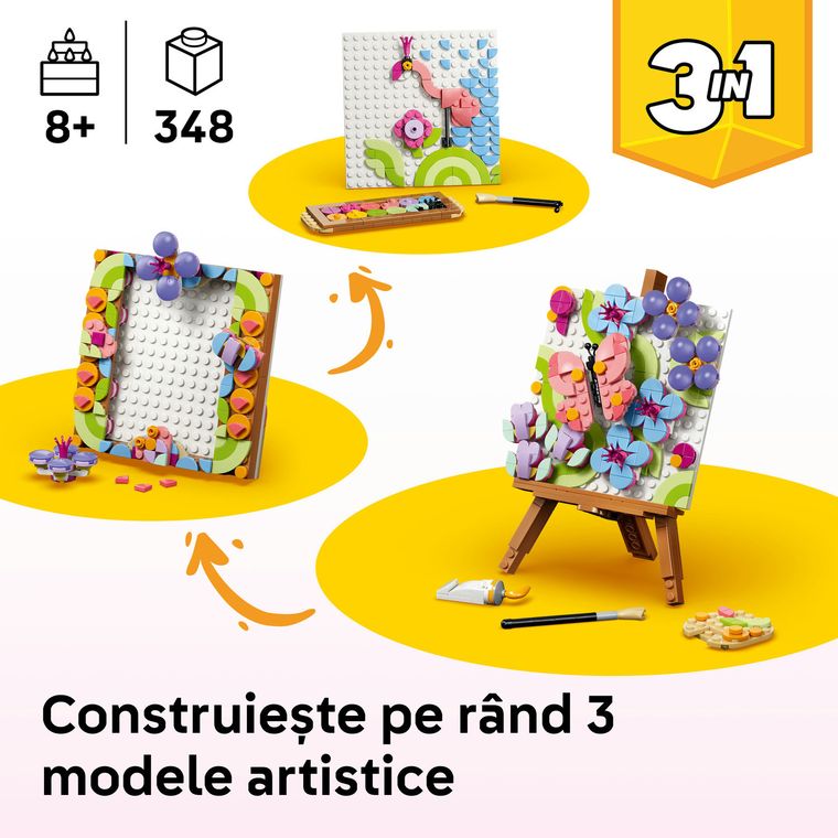 LEGO Creator, Tablou decorativ cu arta florala, 31390